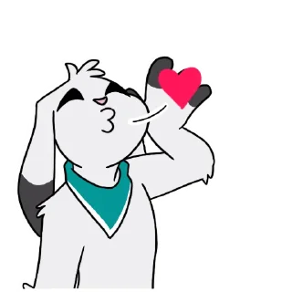 Telegram sticker 😘 Bunjamin