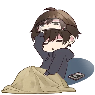 Telegram stiker 😴 Menhera kun Pt.1 @jp_stickers