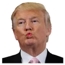 Telegram sticker 😘 Donald Trump