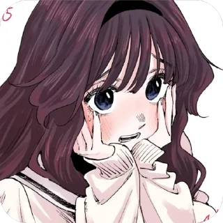 Telegram sticker 🫥 Waguri and Subaru