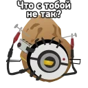 Телеграм стикер 😠 GLADOS