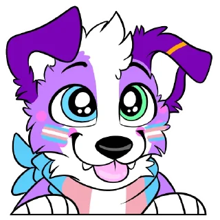 Video sticker 🏳️‍⚧️ Aurora Collie