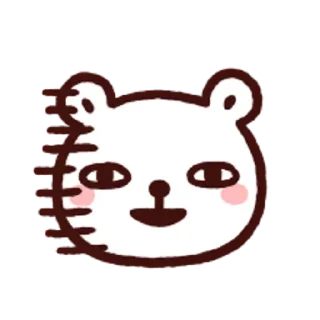 Telegram sticker 😐 白白日記OMG都是頭 表情貼 @bacbac_ch