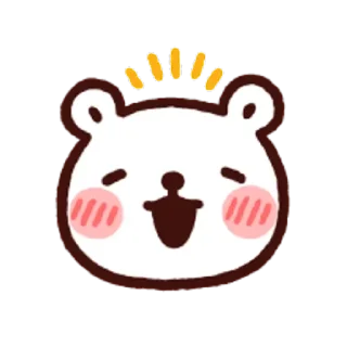 Telegram sticker ☺️ 白白日記OMG都是頭 表情貼 @bacbac_ch