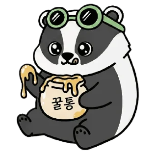 Video sticker 🍯 내향인 벌꿀오소리 팩머 (Introver Fackmeo)