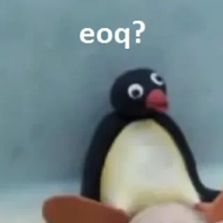 Telegram sticker ❓ Pingu @lbrabo