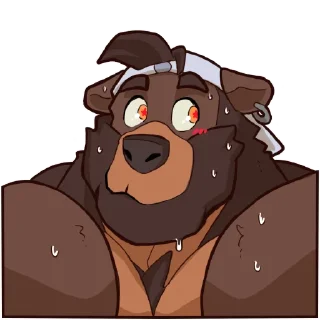 Telegram sticker 😳 RheoBear