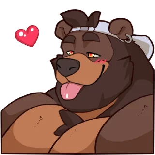 Telegram sticker ❤️ RheoBear