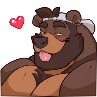 Telegram stiker ❤️ RheoBear