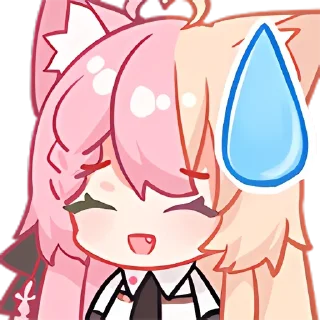 Телеграм стикер 😅 桃井最中Monaka装扮 @MonakaSticker