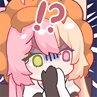 Телеграм стикер 🤨 桃井最中Monaka装扮 @MonakaSticker