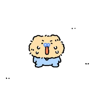 Video sticker 👍 @KakaoEmoji 아기 망그러진 곰 3