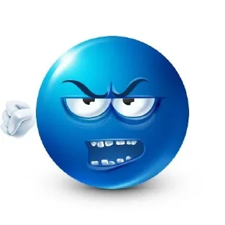 Telegram sticker 😡 🔵 by @entercube