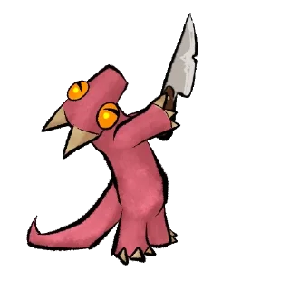 Telegram sticker 🔪 Sketchy kobolds