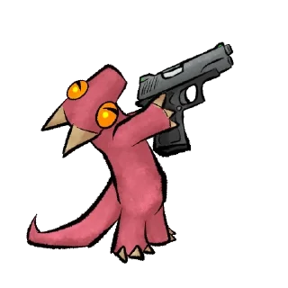 Telegram sticker 🔫 Sketchy kobolds