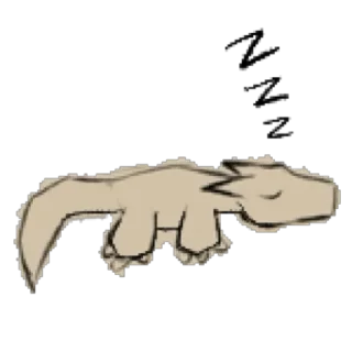 Telegram sticker 😴 Sketchy kobolds