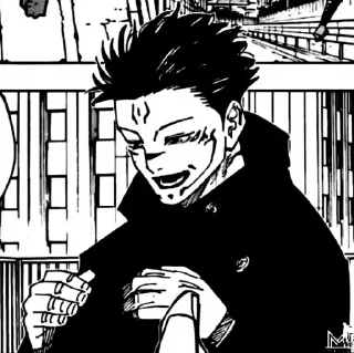 Telegram sticker ⚫ 👑🌑🥇sukunaxm⛩🫴🏻🗽 @hiwelcomim