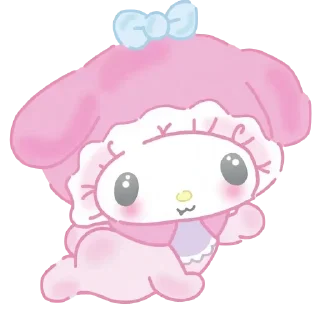 Telegram sticker 🍼 ꒰🍼꒱ マイメロディのステッカ ꒰🍼꒱