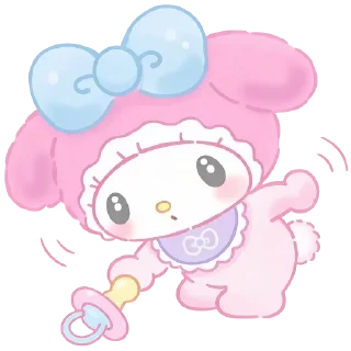 Telegram sticker 🍼 ꒰🍼꒱ マイメロディのステッカ ꒰🍼꒱