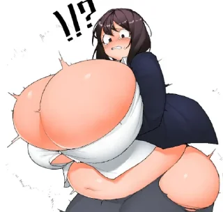 Telegram sticker 🤰 Belly inflation 🤰| стикеры для нашего "чатика"