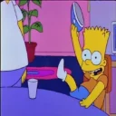 Sticker 😜 Voy al rato @SimpsonsGrupo