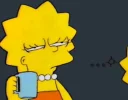 Telegram sticker 😴 Voy al rato @SimpsonsGrupo
