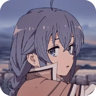 Телеграм стикер 😳 Рокси грейрат ❤️