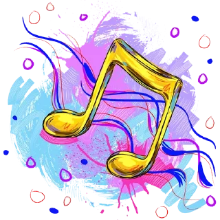 Video sticker 🎵 Music Notes @PunjabiSticker