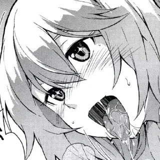 Телеграм стикер 😮 Horny Shiku :: @fStikBot
