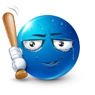 Video sticker 😅 Blue Emoji @SbornikStickers