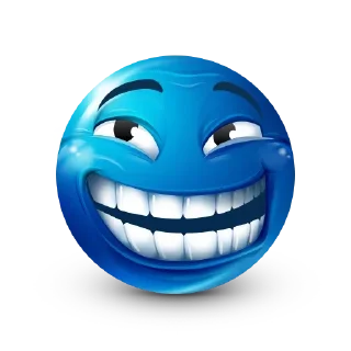 Video sticker 😆 Blue Emoji @SbornikStickers