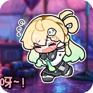 Telegram sticker 😣 鸣潮·可爱表情
