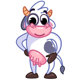 Telegram sticker 🥰 Cow