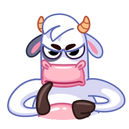 Telegram sticker 😡 Cow