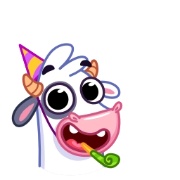 Telegram sticker 🥳 Cow