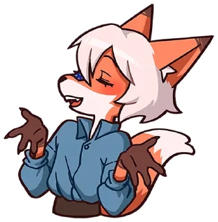 Телеграм стикер 🦊 Кенн без надписей @TgSticker