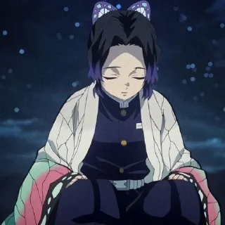 Telegram sticker 😴 Shinobu 🦋 @TgEmodziBot