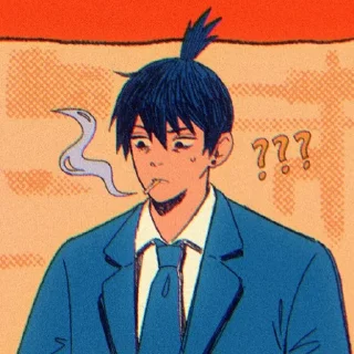 Telegram sticker 😐 𝗖𝗵𝗮𝗶𝗻𝘀𝗮𝘄 𝗺𝗮𝗻 2 @Toji_sama