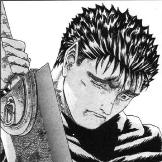 Telegram sticker ⚫️ GUTS @Maus_211 Berserk