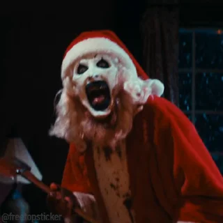 Video sticker 🎅 Ужасающий 3 @freetopsticker