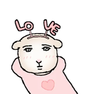 Telegram stiker ⭐ 은근한 양 @moe_sticker_bot