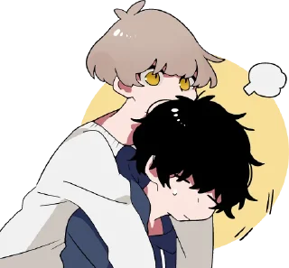 Telegram stiker 🤗 Mash and tempered boys TL-EDIT :: @line_stickers