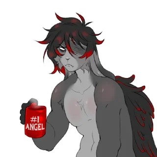 Telegram stiker ☕️ Azazel the fallen