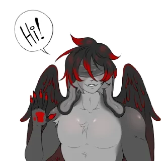 Telegram stiker 👋 Azazel the fallen