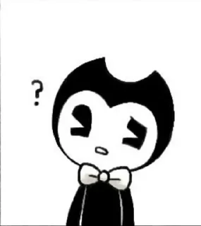 Telegram sticker ❔ Bendy!