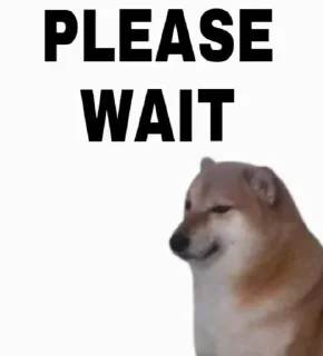 Telegram sticker ⌚ Cheems// @doge69 // @ZoldyckStickers
