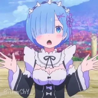 Telegram sticker 💙 - ᗷY @ahMshY 𓉮 . Rem