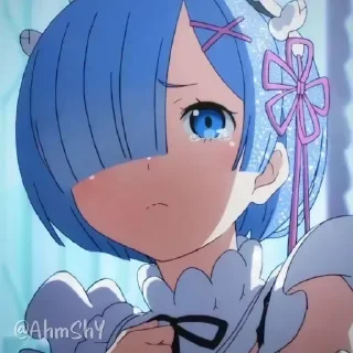 Telegram sticker 💙 - ᗷY @ahMshY 𓉮 . Rem