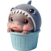 Sticker 😢 Бегемотик Акула @Nyasticks