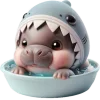 Sticker 🛁 Бегемотик Акула @Nyasticks